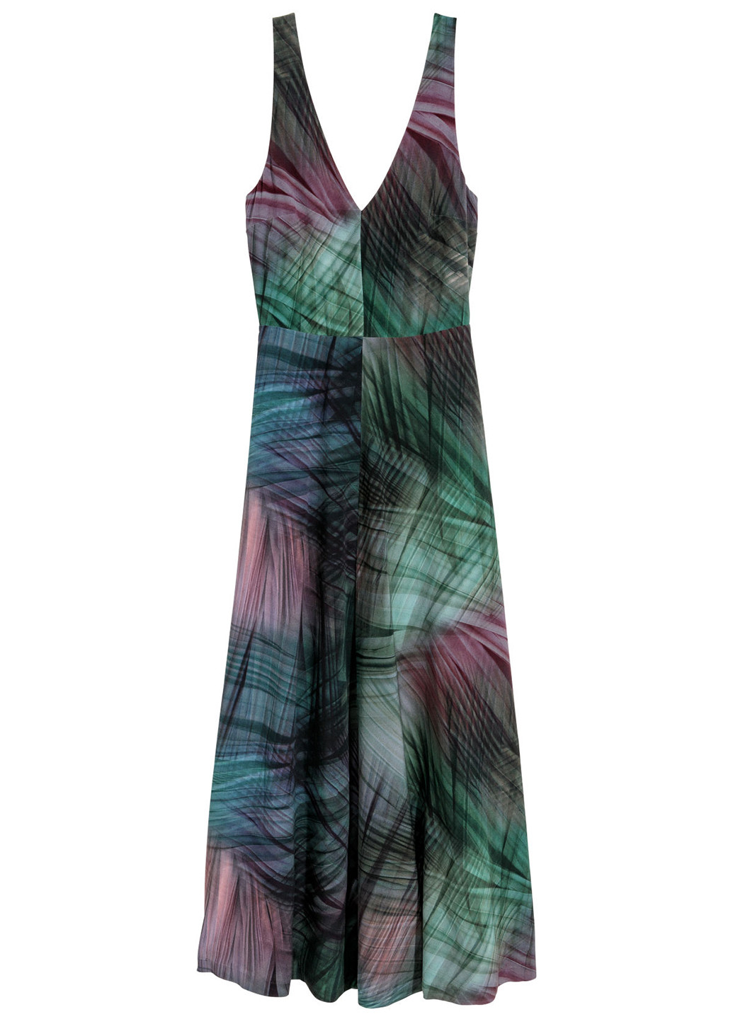Комбінована кежуал сукня кльош H&M з абстрактним візерунком