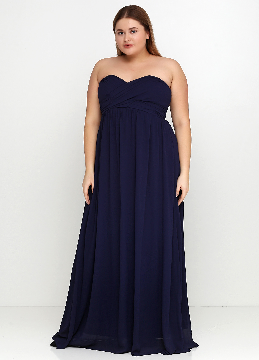 Темно-синя вечірня плаття, сукня H&M однотонна