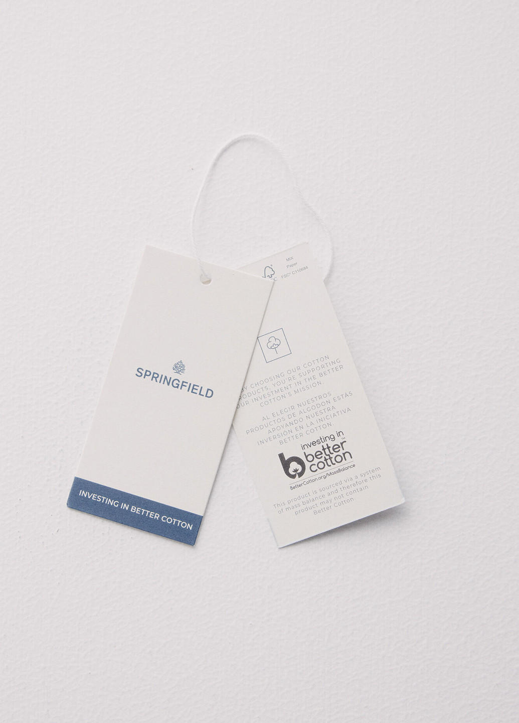 Темно-синяя футболка-поло для мужчин Springfield однотонная