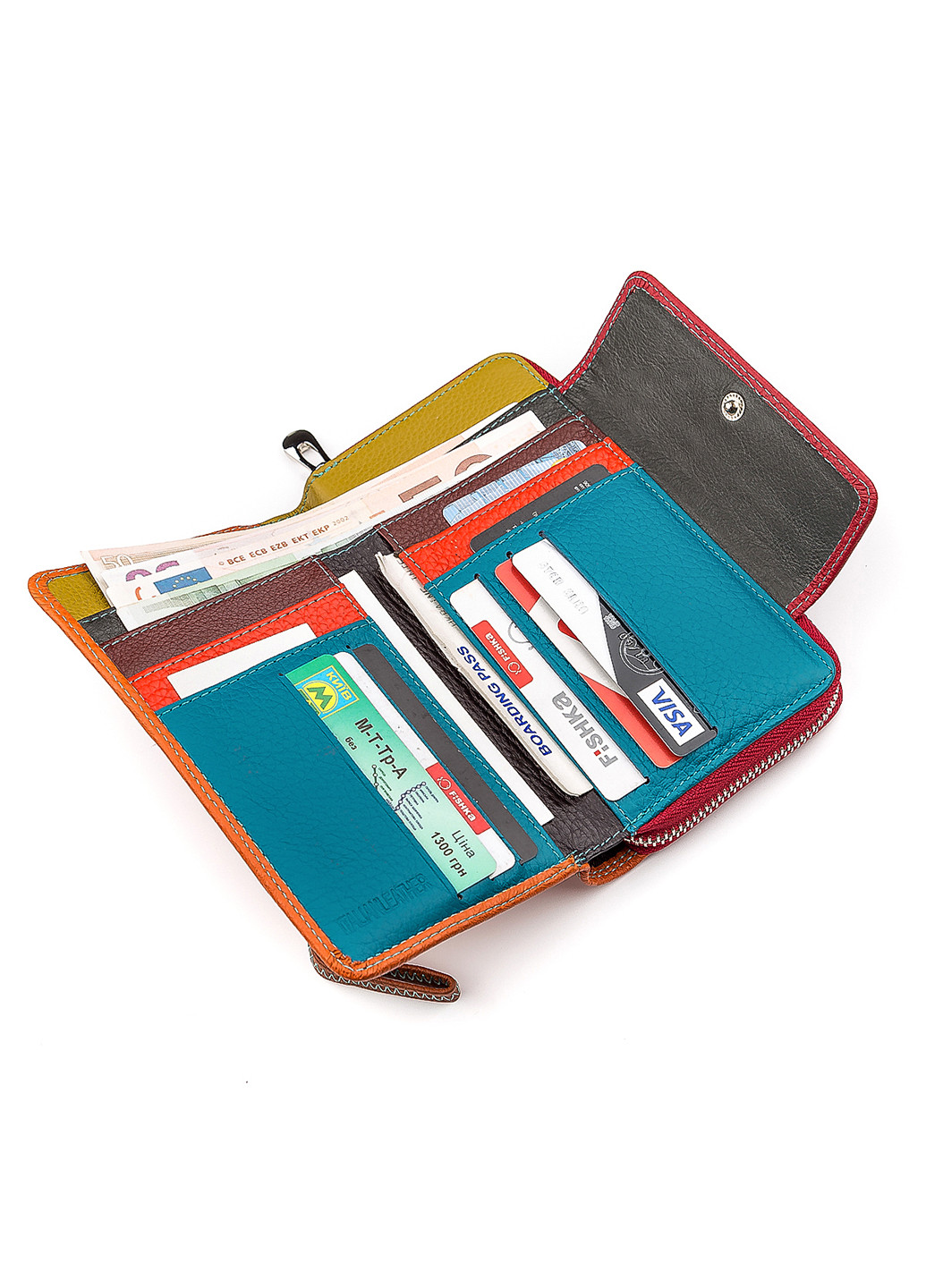 Жіночий шкіряний гаманець 17х10х3 см st leather (252132440)