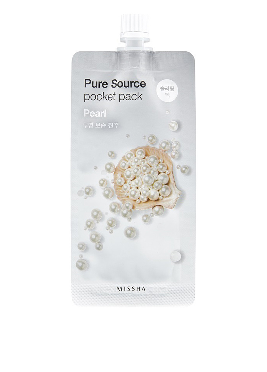 Нічна маска з екстрактом перлів Pure Source Pocket Pack Pearl 10 мл MISSHA (88101230)