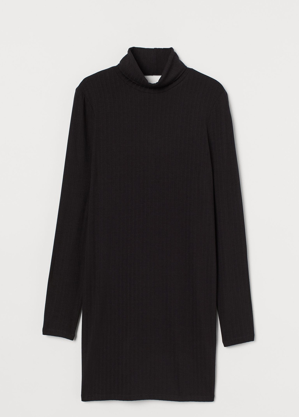 Черное кэжуал платье H&M однотонное