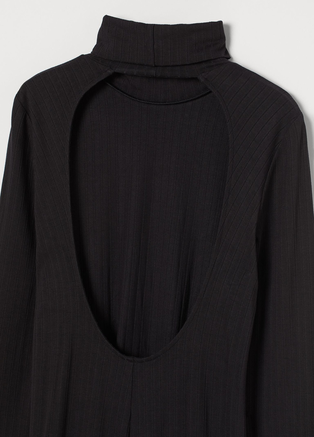 Черное кэжуал платье H&M однотонное