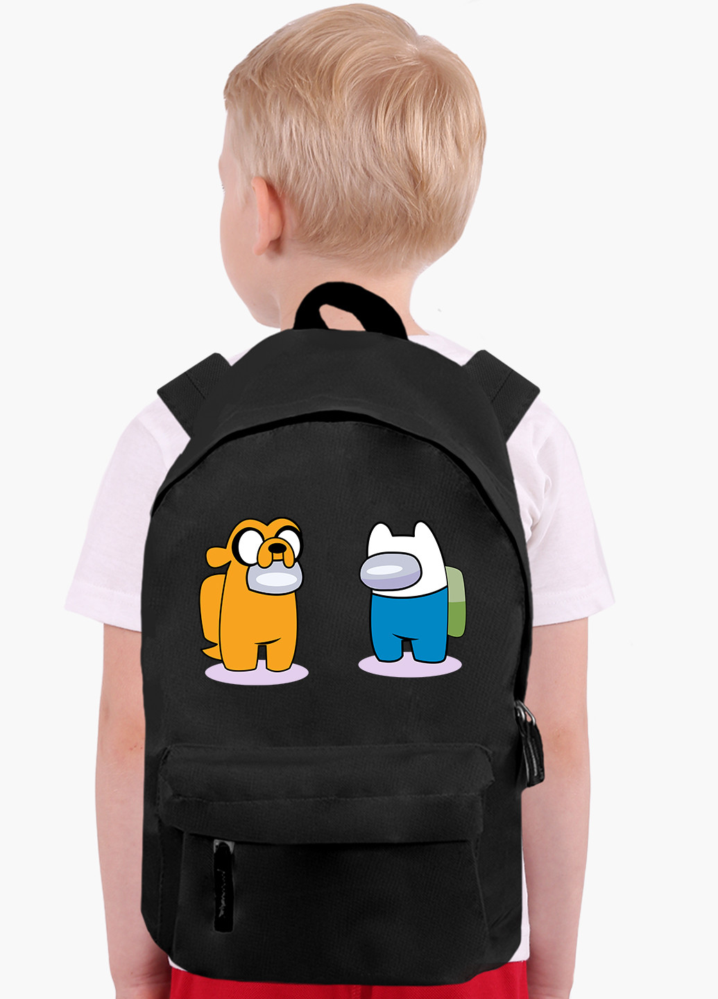 Детский рюкзак Амонг Ас Час пригод Фін і Джейк (Among Us Adventure Time Finn & Jake) (9263-2414) MobiPrint (217075299)