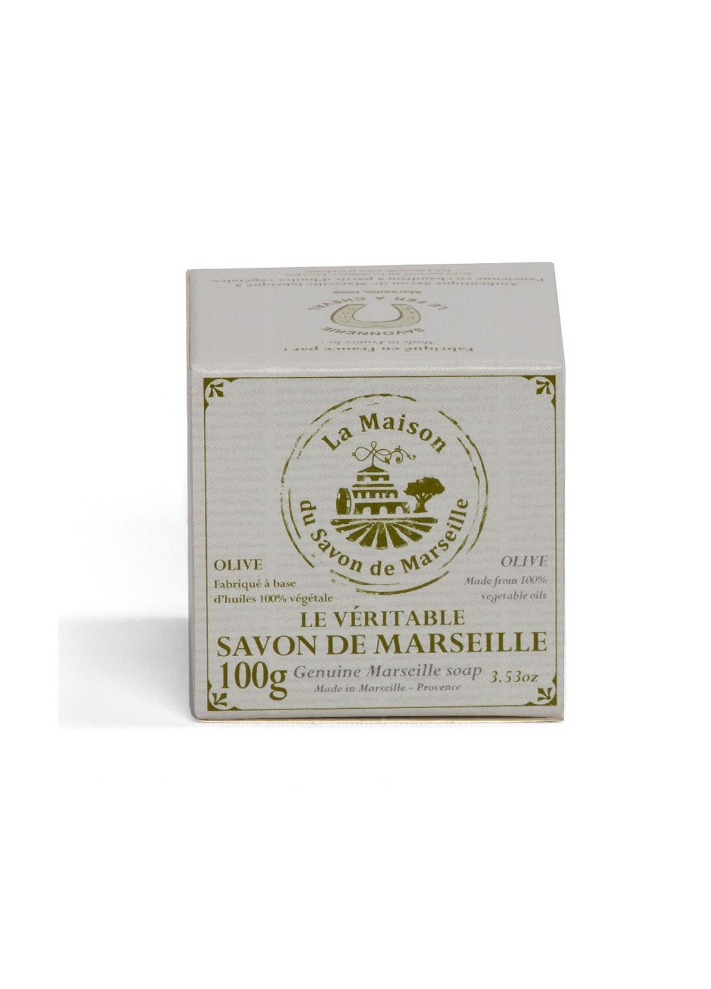 Марсельске мыло La Maison du Savon Marseille MARSEILLE OLIVE CUBE 100гр. (M14012) La Maison du Savon de Marseille