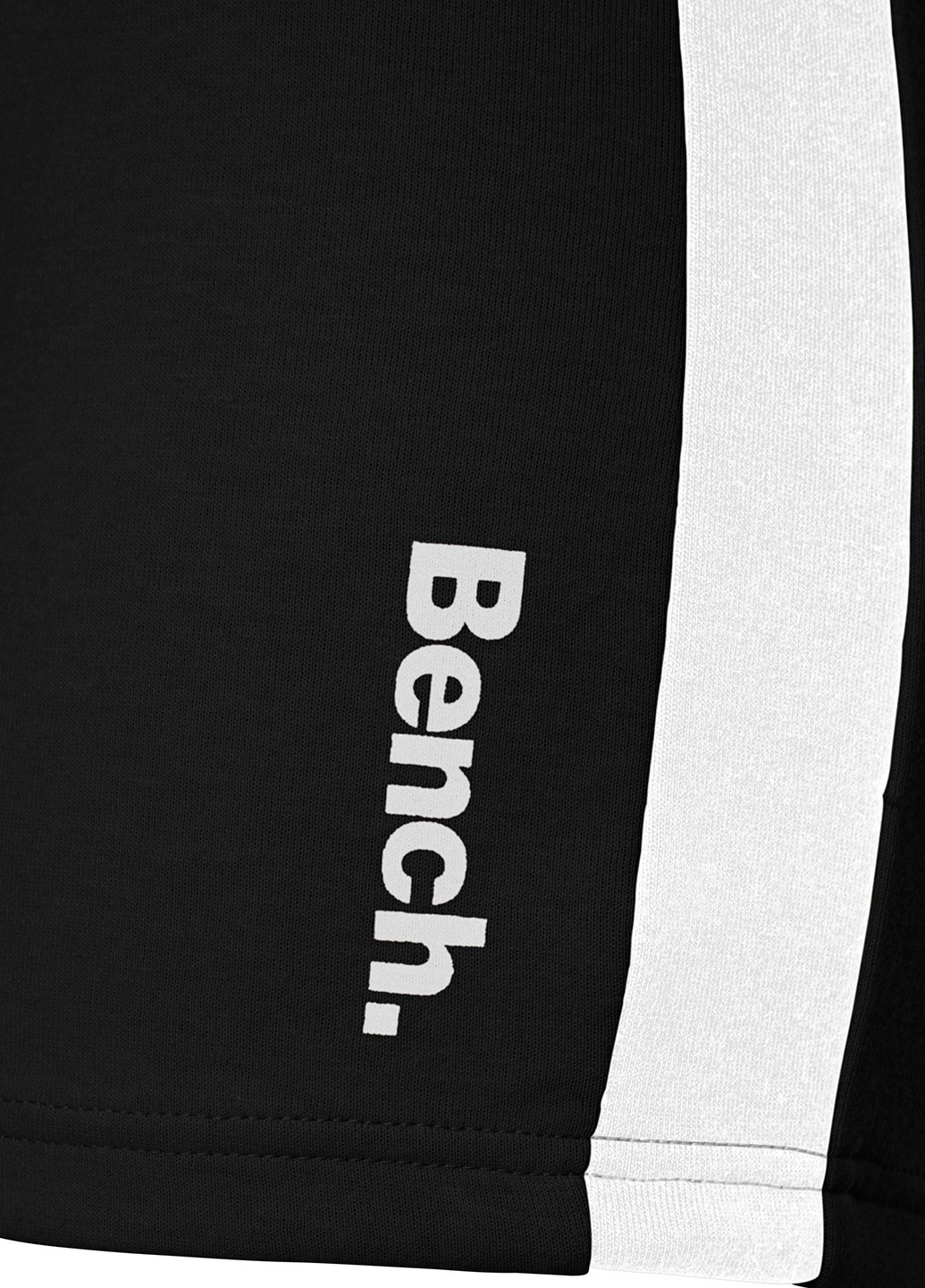 Шорты Bench однотонные чёрные спортивные хлопок, трикотаж