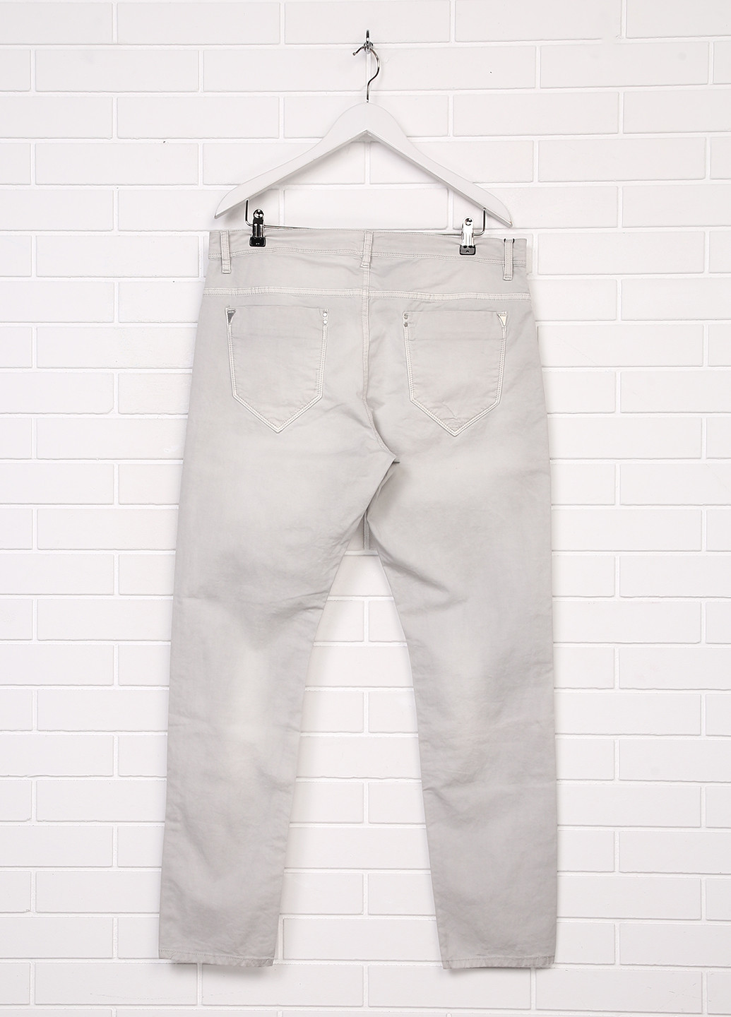 Светло-серые демисезонные прямые джинсы Antony Morato