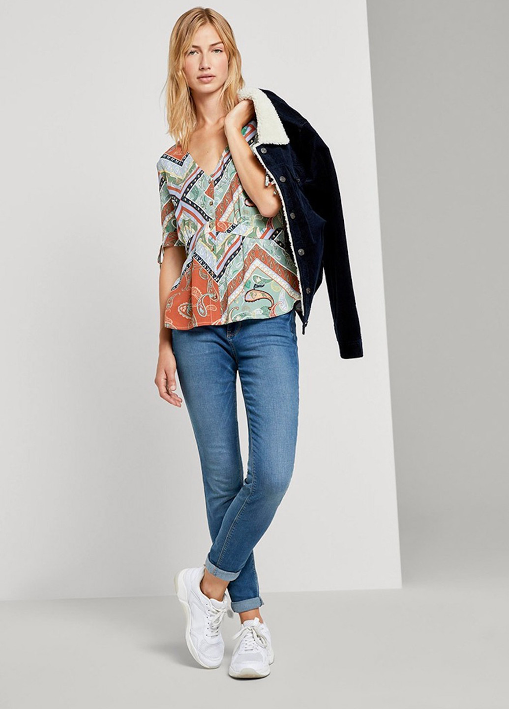 Комбінована блуза Tom Tailor