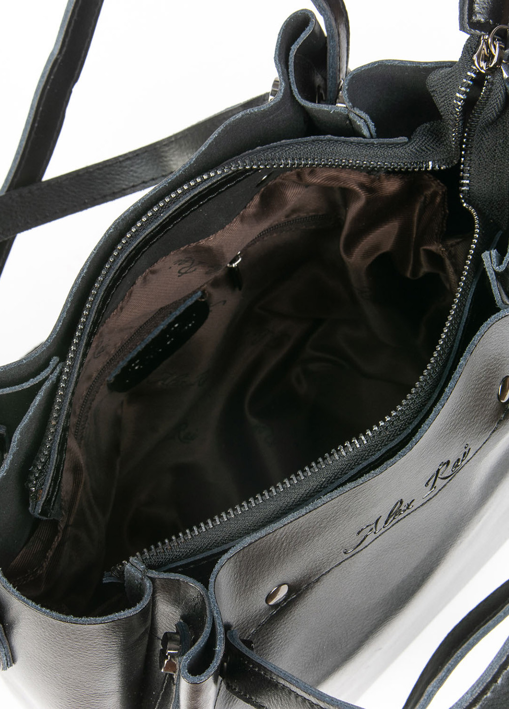 Сумка Alex Rai сумка-мешок однотонная чёрная кэжуал
