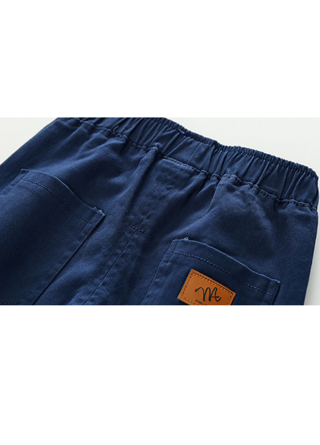 Синие классические демисезонные брюки No Brand