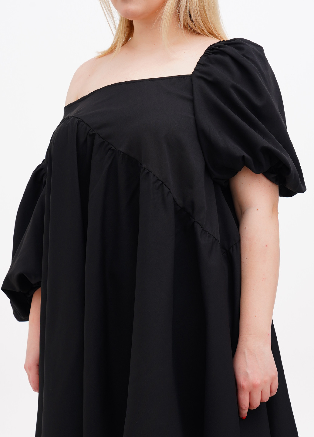 Черное кэжуал платье клеш Boohoo однотонное