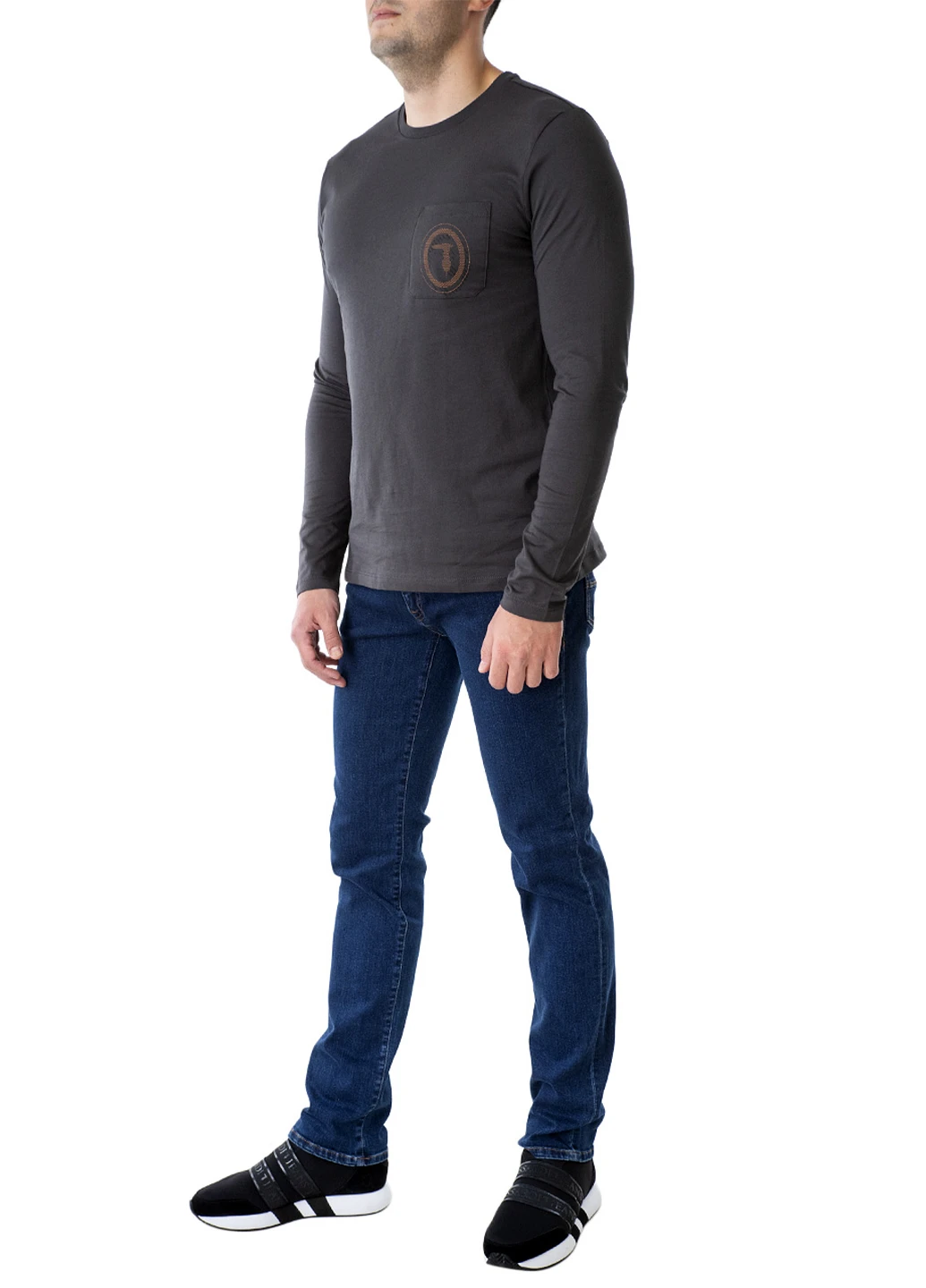 Серый демисезонный джемпер Trussardi Jeans