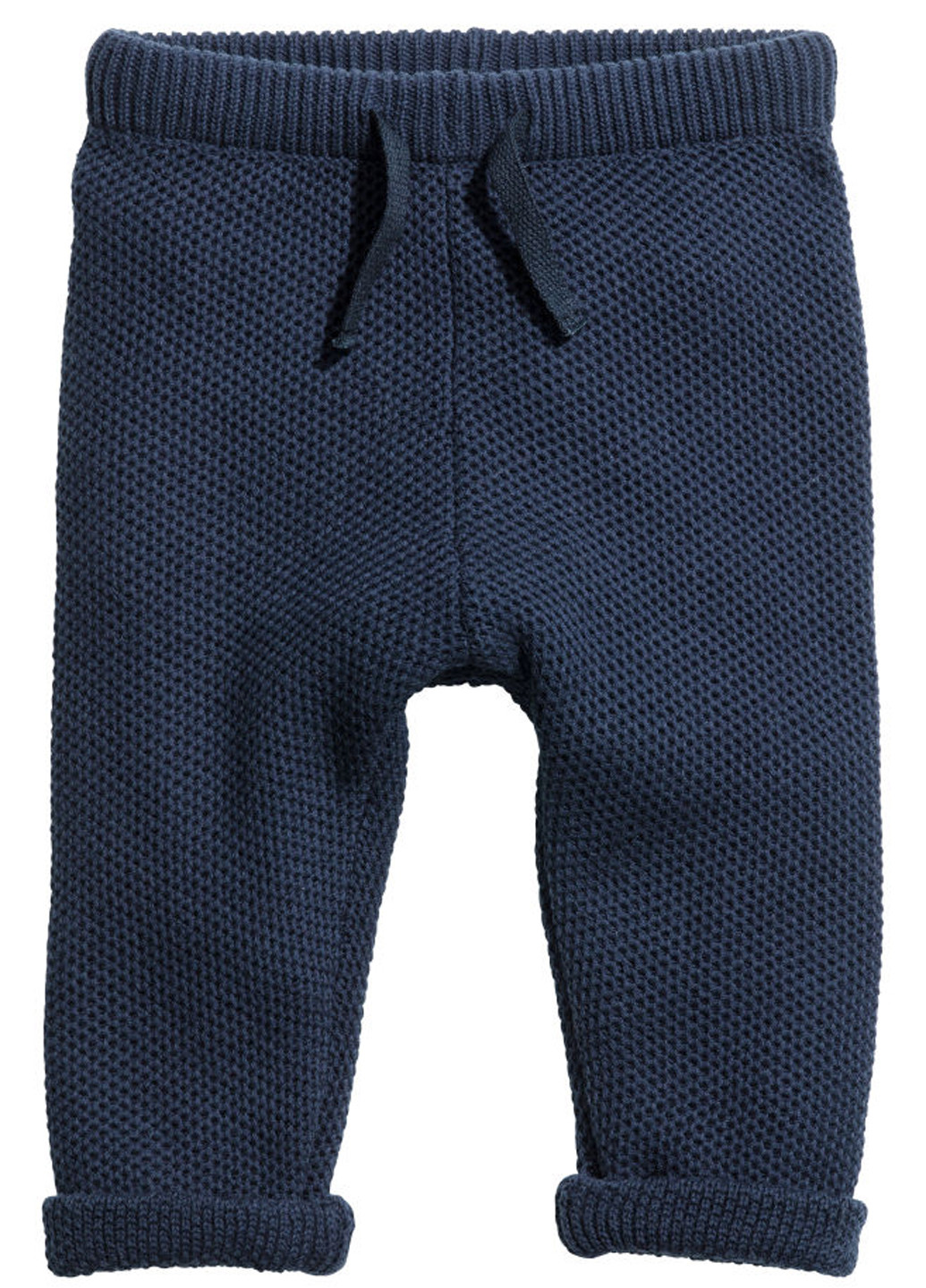 Темно-синие спортивные демисезонные брюки со средней талией H&M