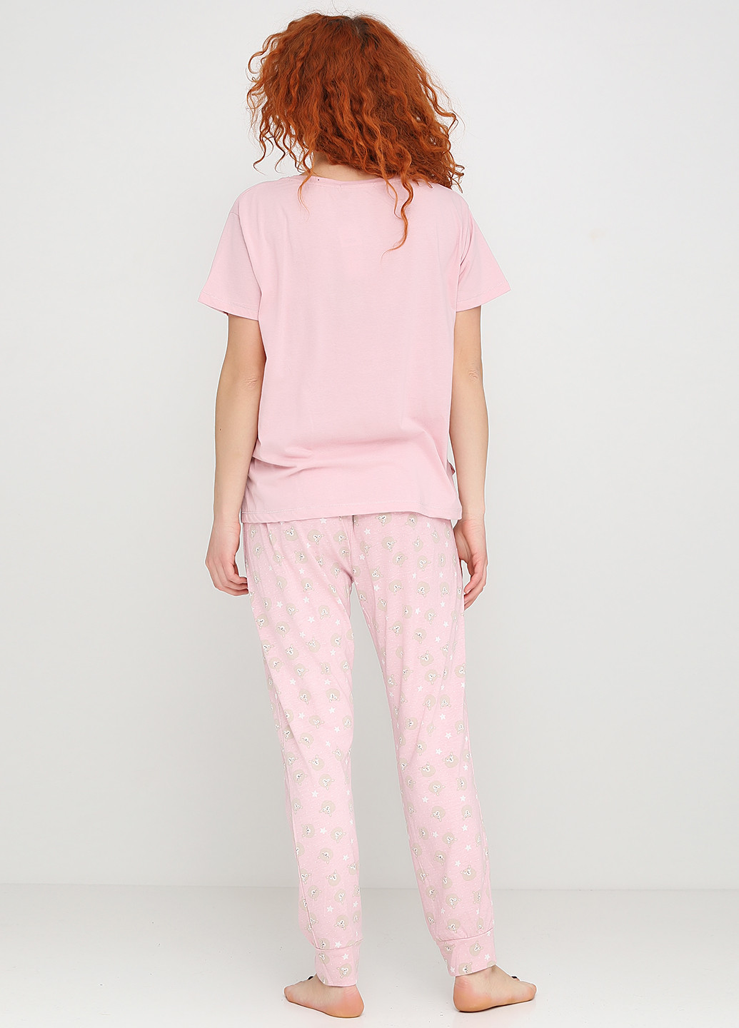 Светло-розовая всесезон пижама (футболка, брюки) Women'secret