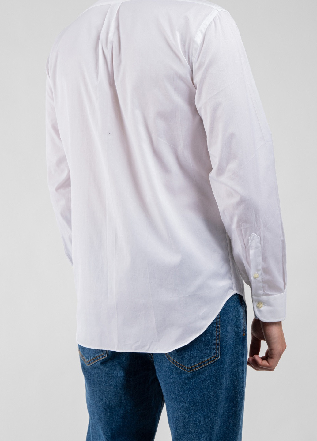 Белая рубашка однотонная Emporio Armani