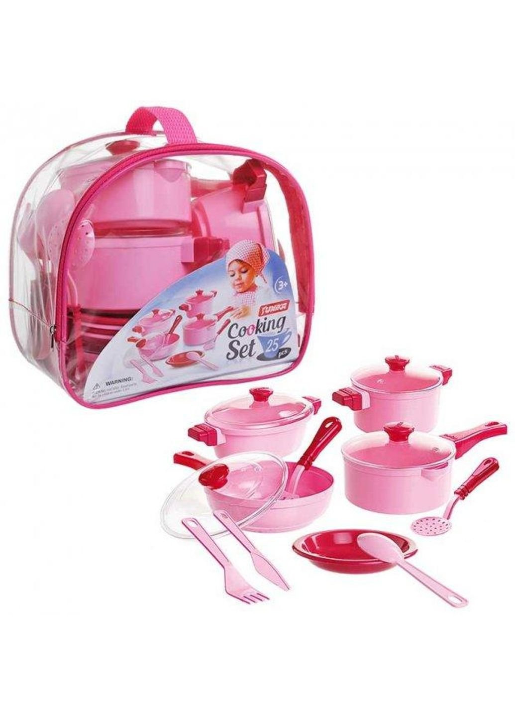 Детский кухонный набор посуды Cooking Set 71757 25 предметов Юника (253624237)