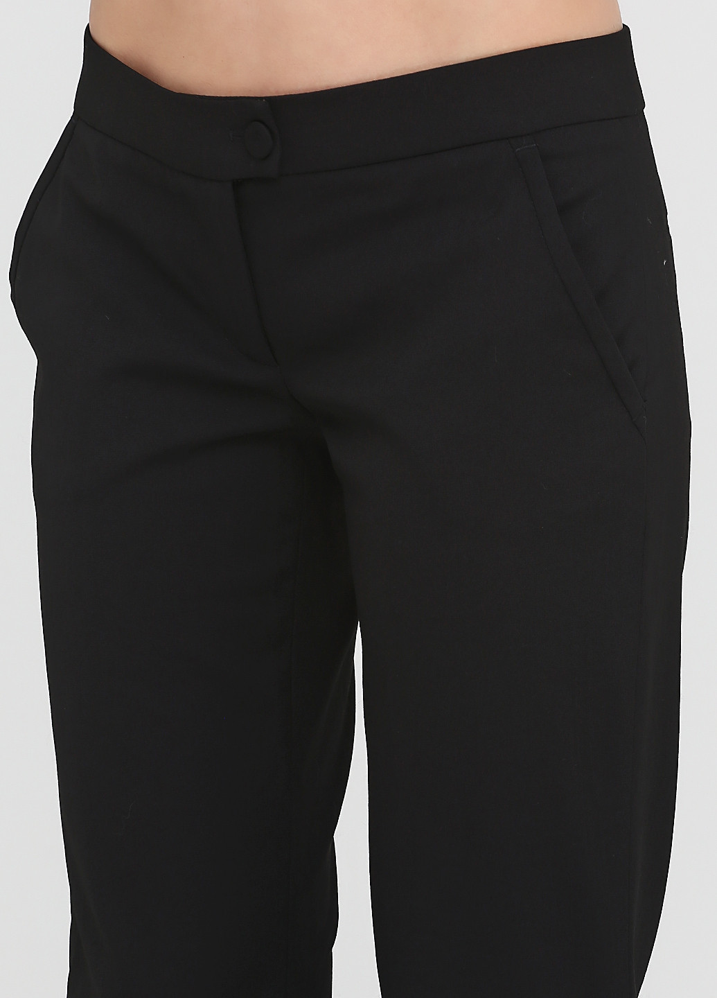 Черные кэжуал демисезонные прямые брюки Pinko