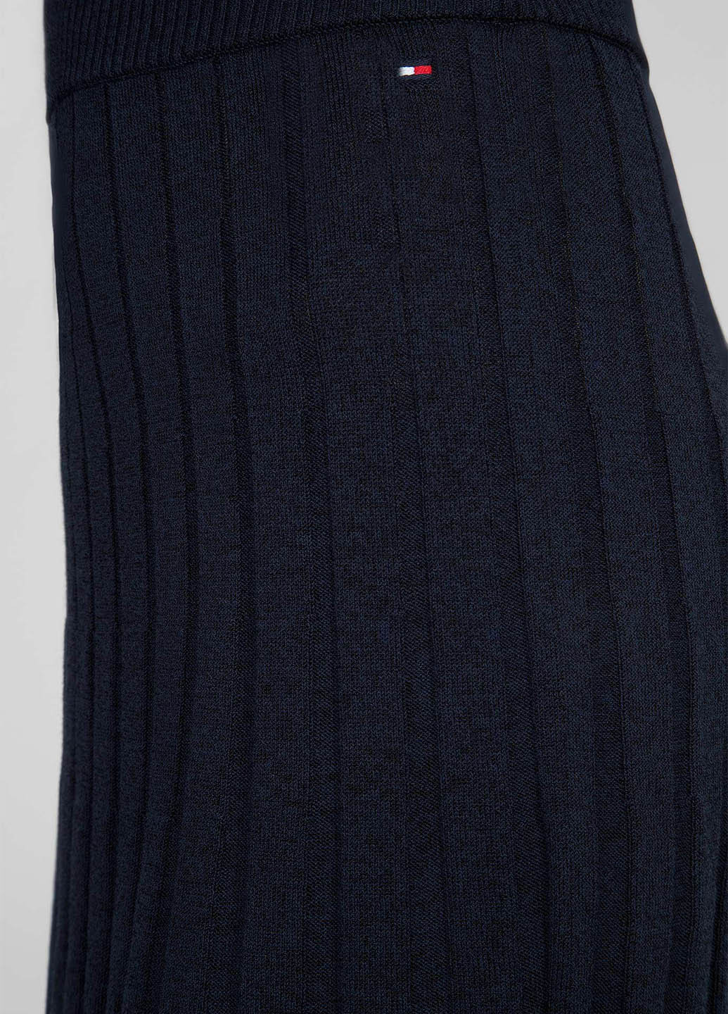 Синяя кэжуал однотонная юбка Tommy Hilfiger плиссе