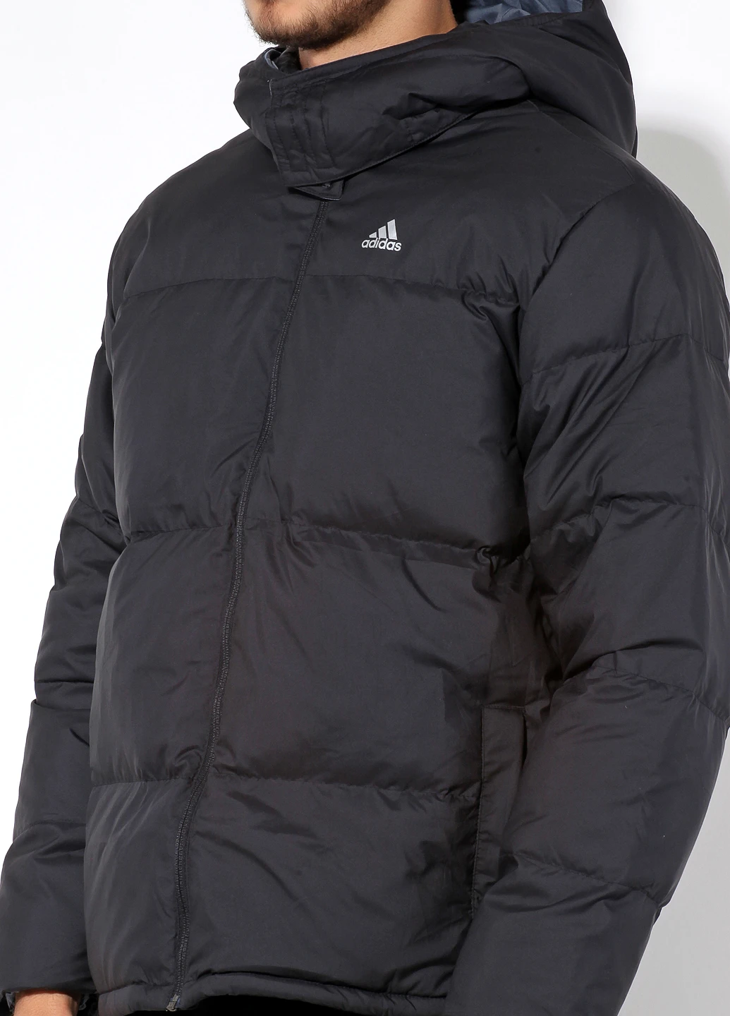 Чорний зимній Пуховик adidas