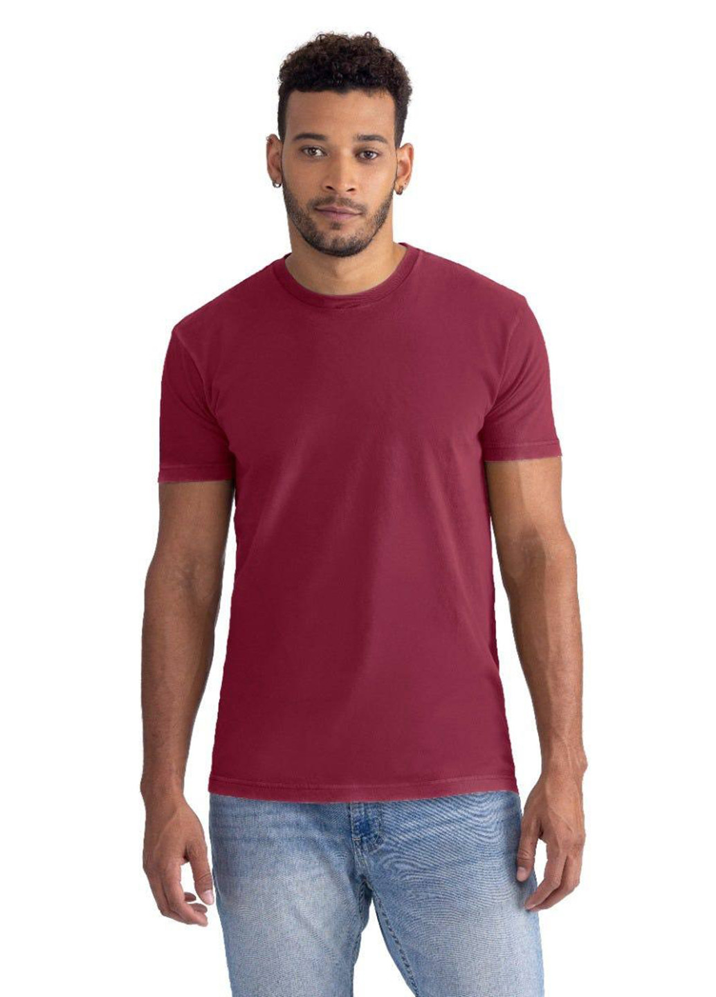 Бордовая футболка Next Level