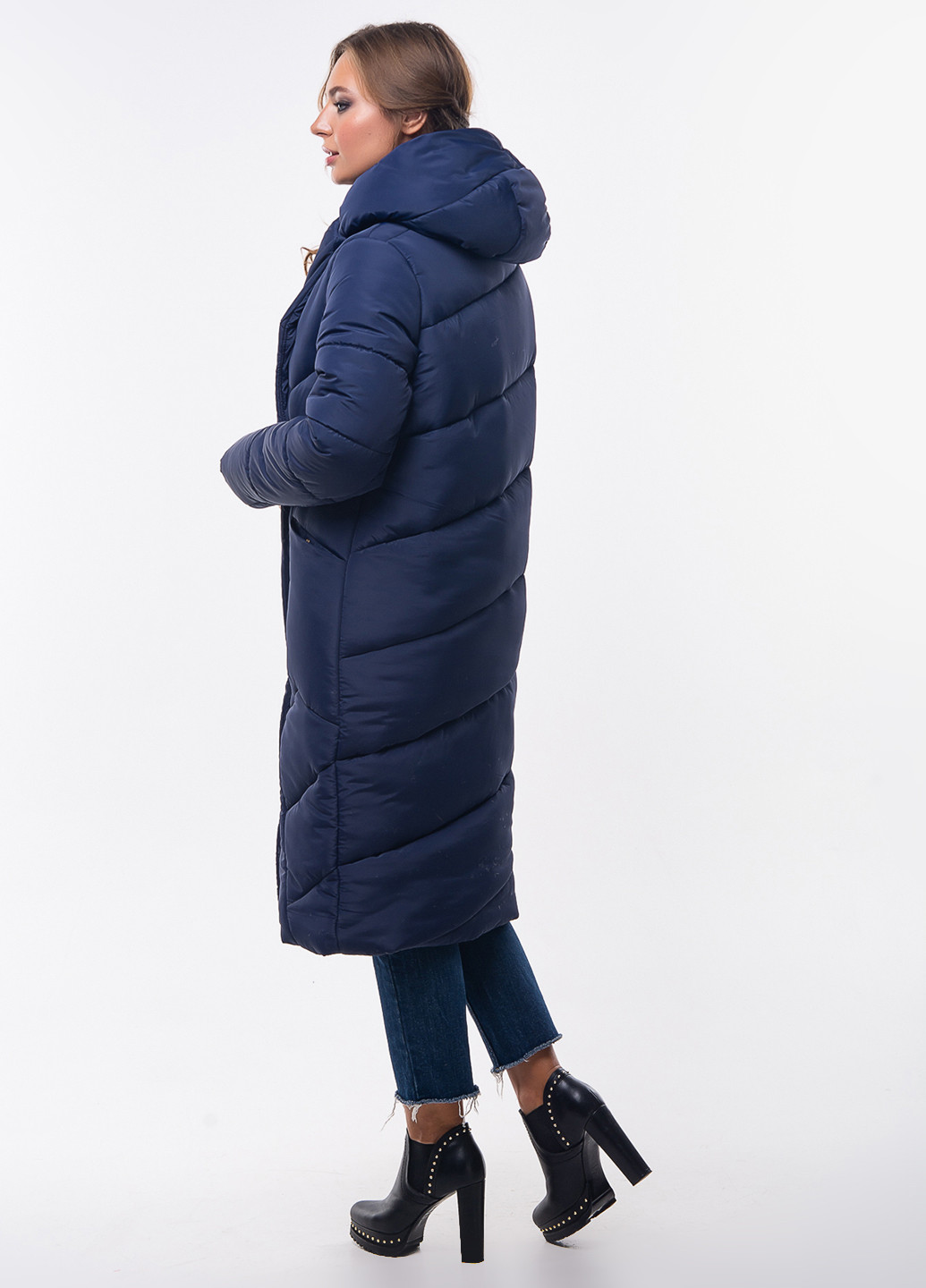 Темно-синяя зимняя куртка Kristin