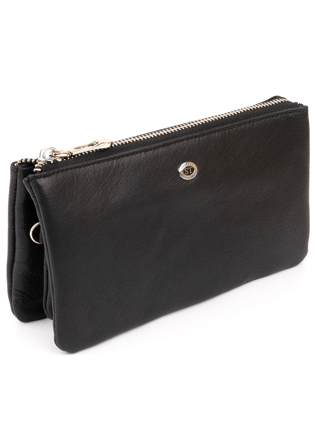 Жіночий шкіряний гаманець-клатч 19,2х10х2 см st leather (252133547)