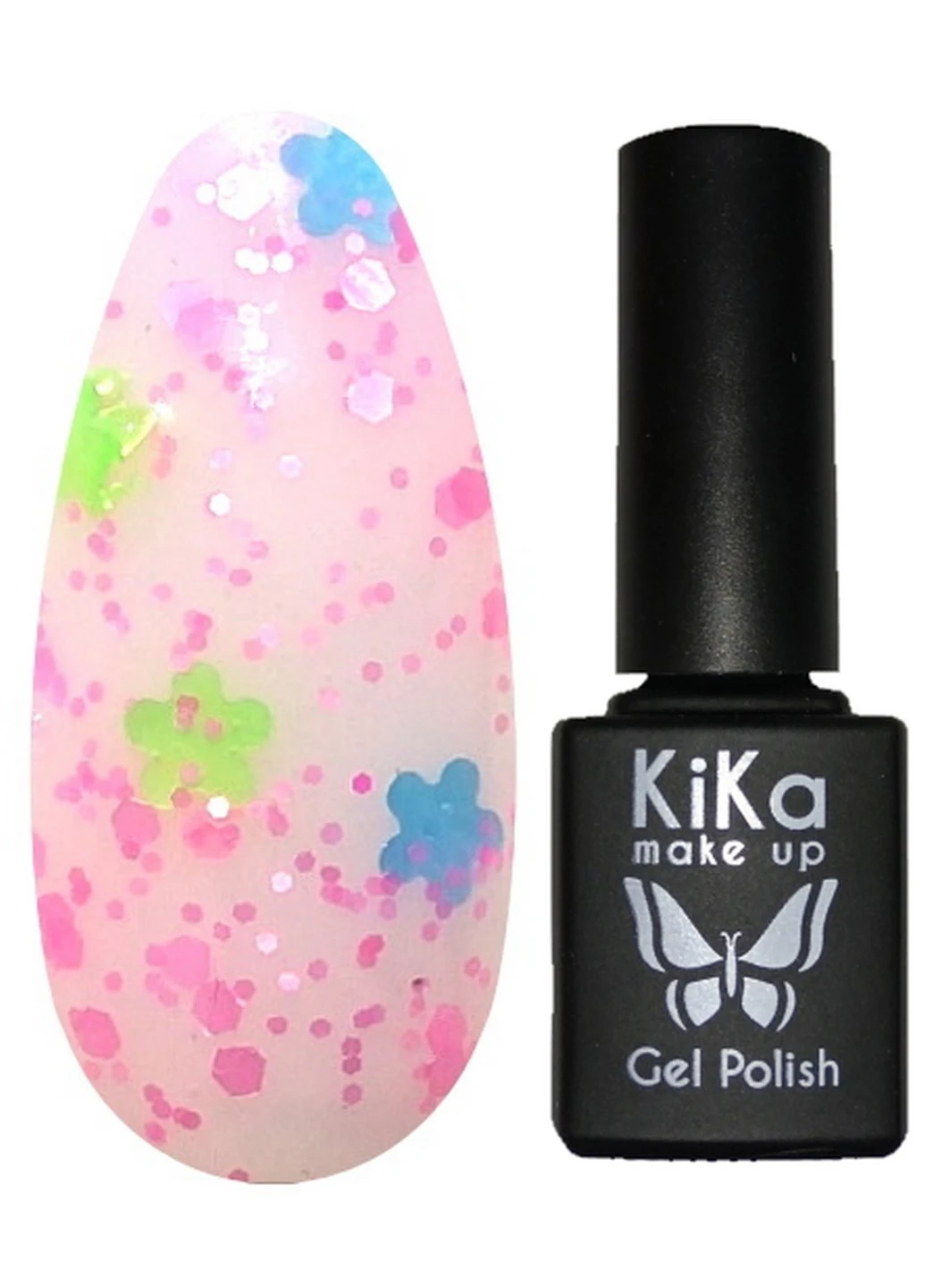 Гель-лак № 095 з блискітками 8,5 мл Kika (225254258)