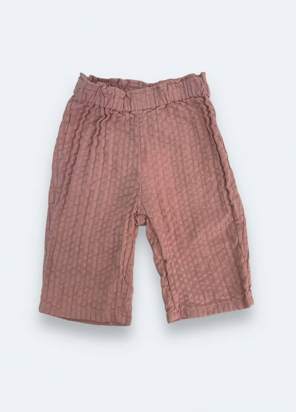 Розово-коричневые кэжуал демисезонные прямые брюки H&M