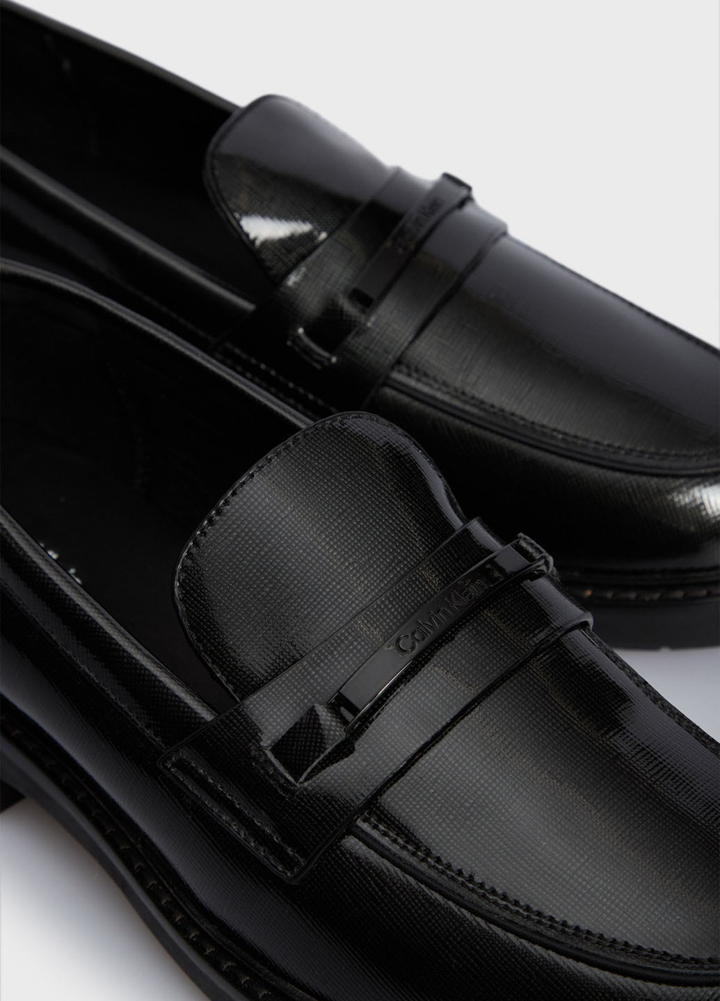 Calvin Klein Туфли лоферы черный з натуральная кожа, сша — демисезон (347149644)