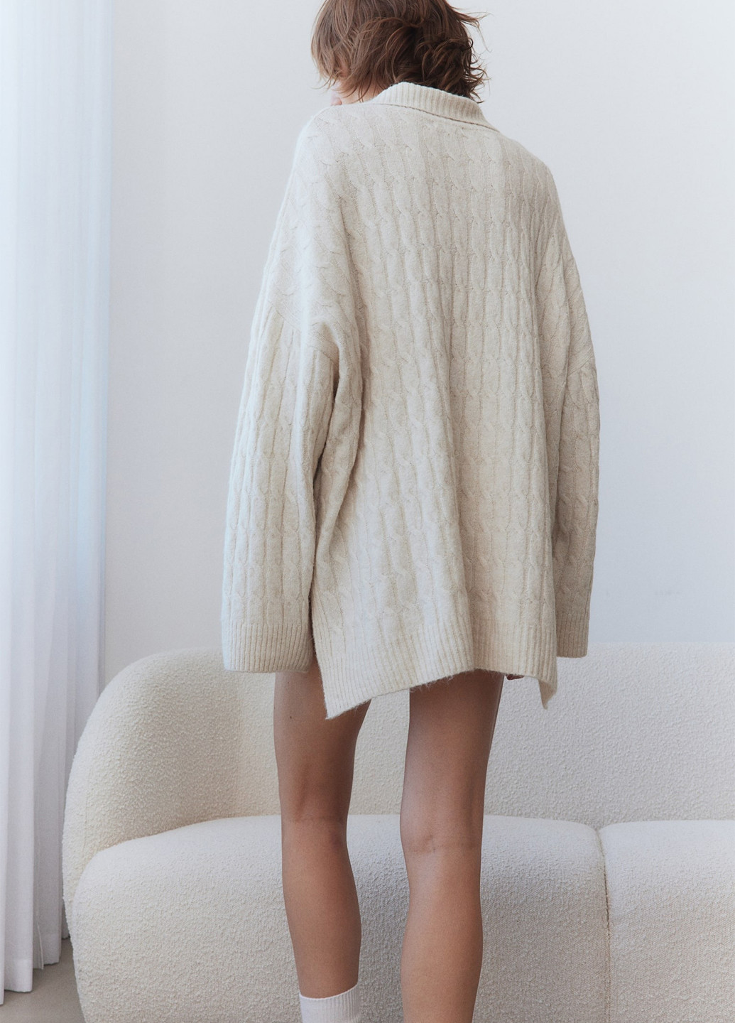 Світло-бежевий демісезонний светр H&M