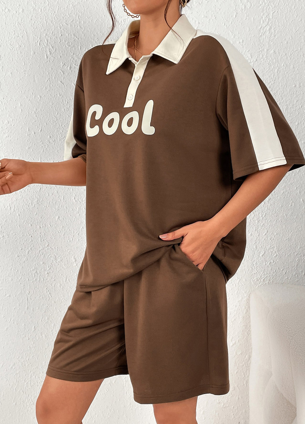 Костюм (поло, шорты) SHEIN (341532808)