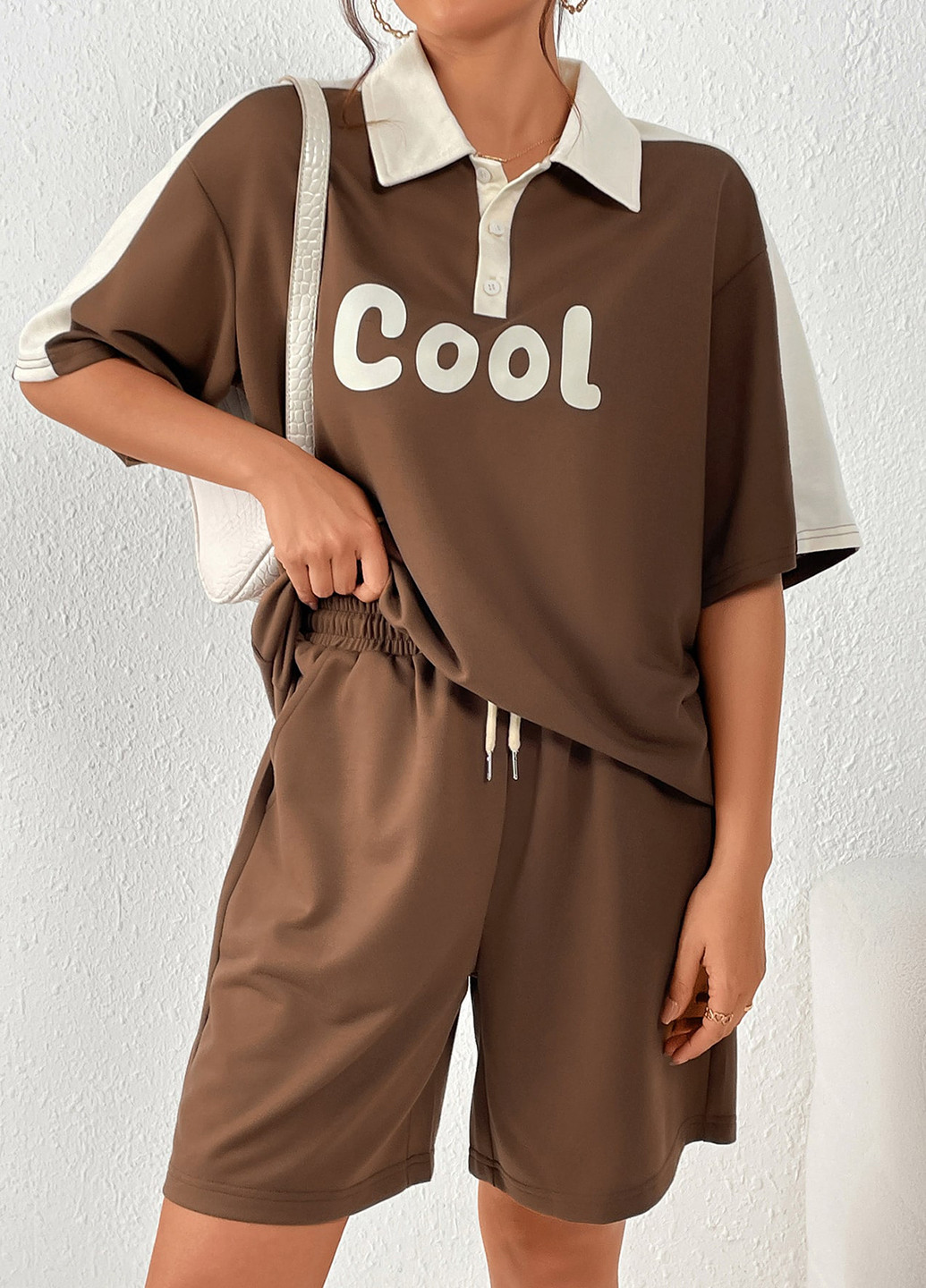 Костюм (поло, шорты) SHEIN (341532808)