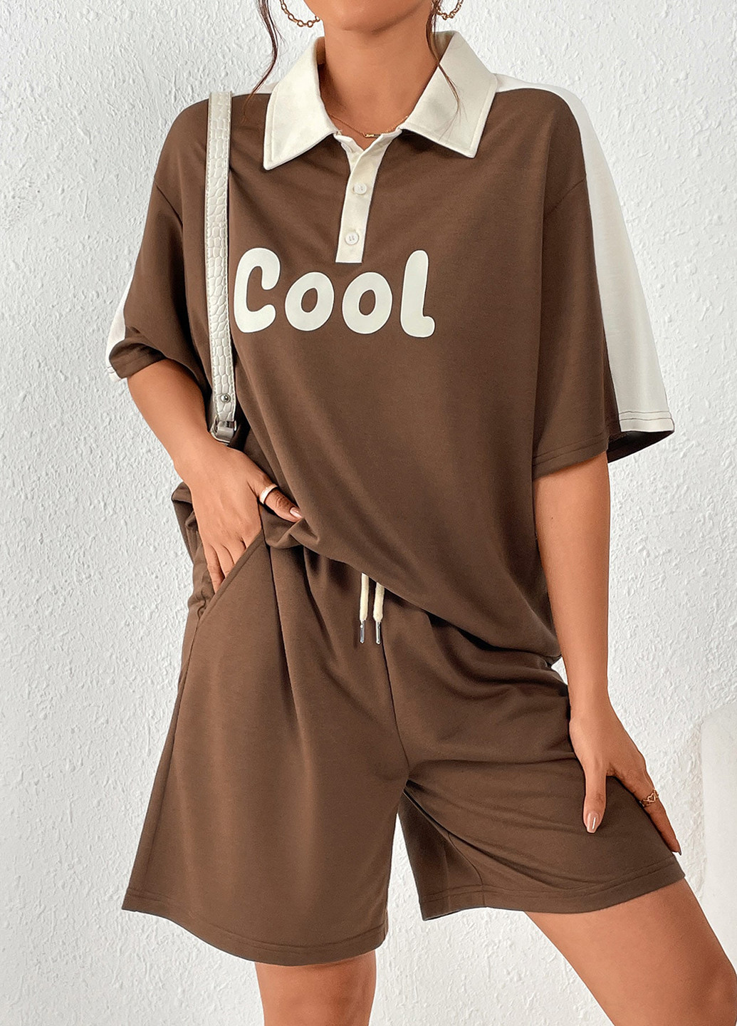 Костюм (поло, шорты) SHEIN (341532808)