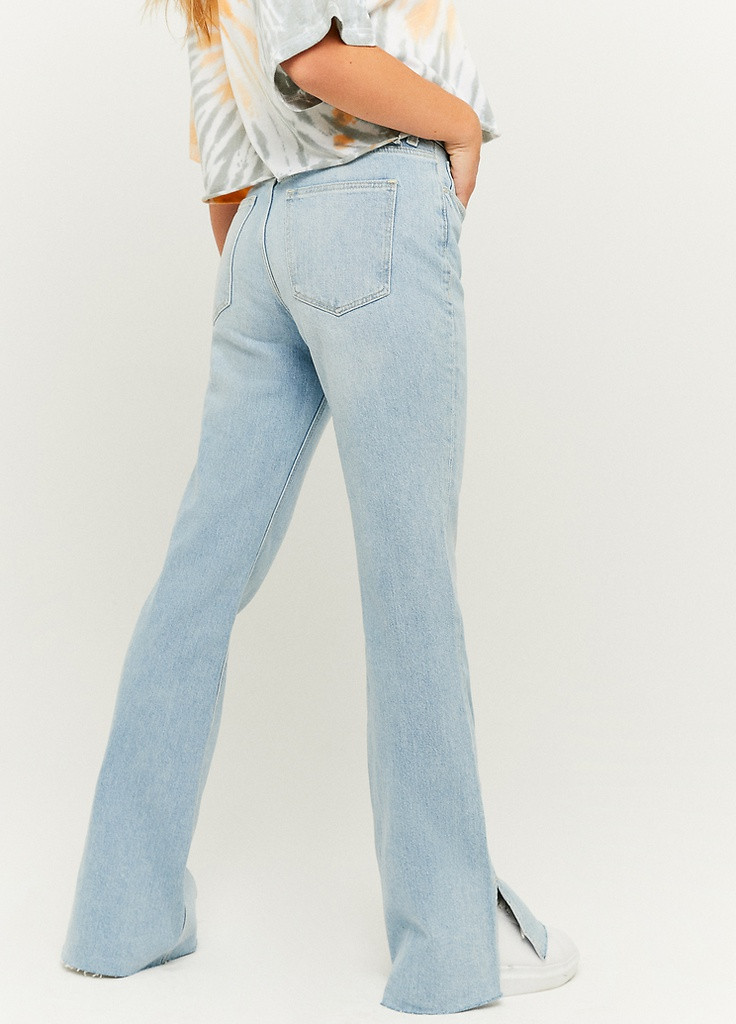 Светло-голубые демисезонные клеш джинсы Skinny Jeans - HW DENIM PANT Tally Weijl