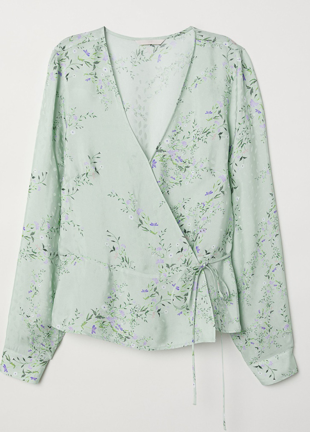 Мятная летняя блуза H&M