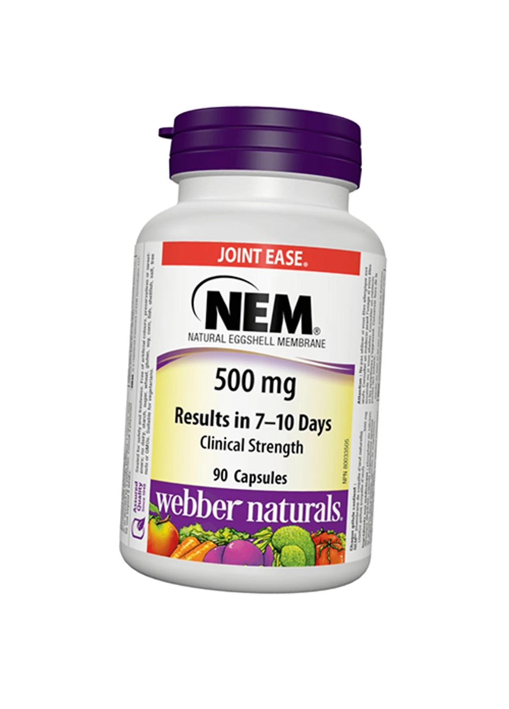 Хондропротектор NEM 500 mg 90 капсул Webber Naturals (255409443)