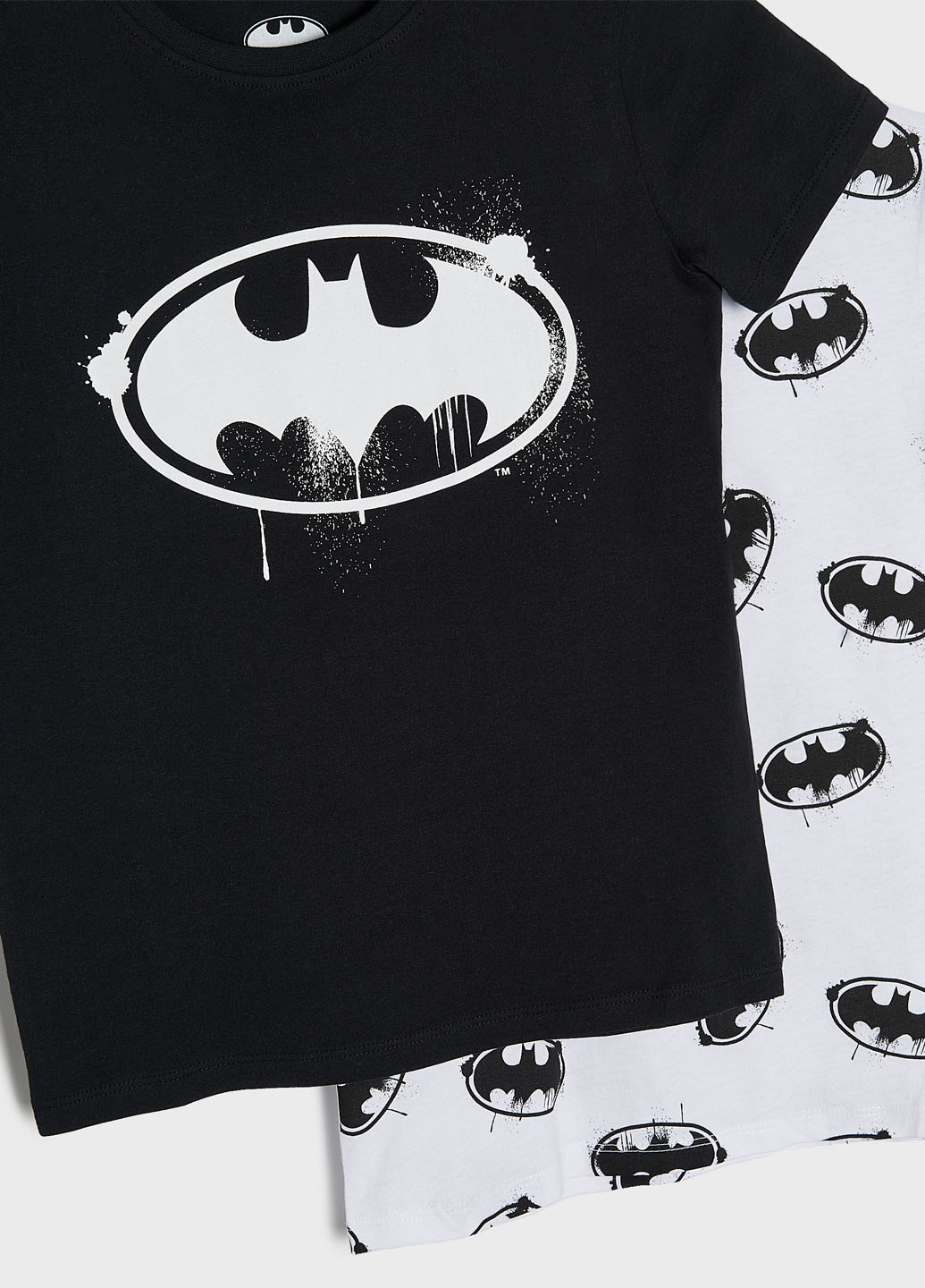 Черно-белая летняя футболка (2 шт.) Sinsay