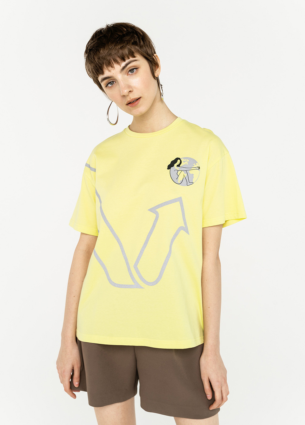Жовта літня футболка befree
