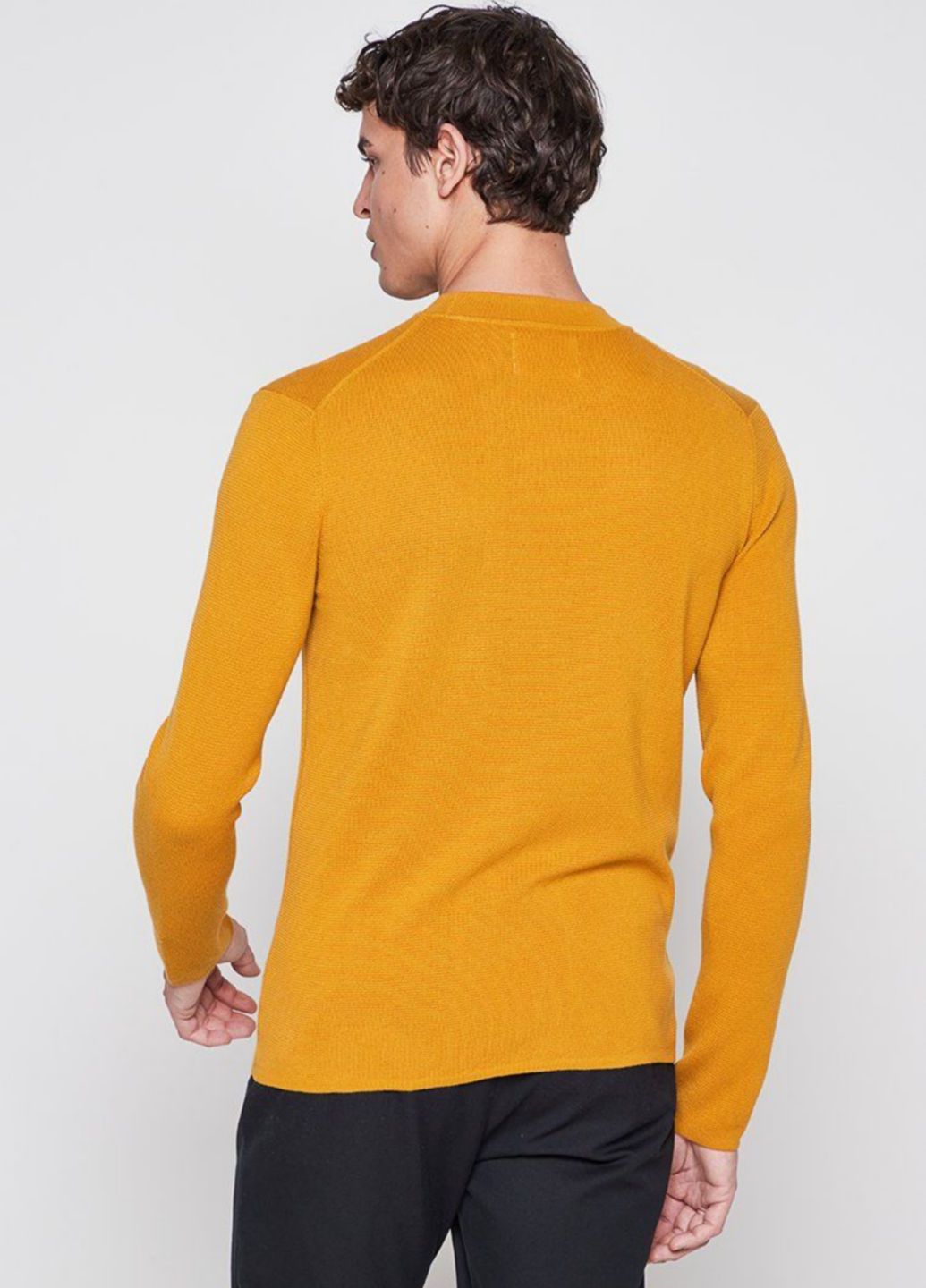 Горчичный демисезонный свитер джемпер Marc O'Polo