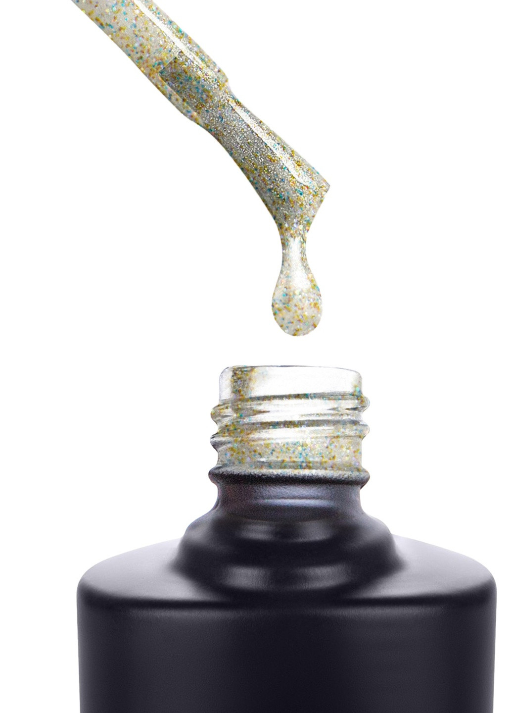 Гель-лак 179 Тілесний з різнобарвним глітером 7.5 мл Reglance (251143683)