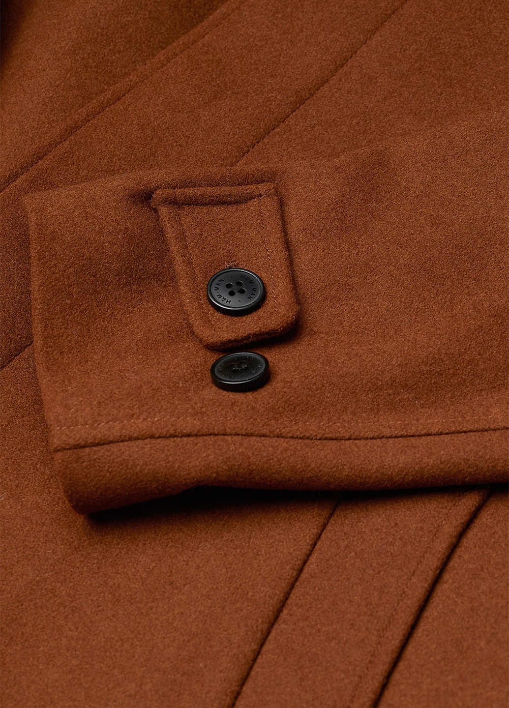 Рудий демісезонне Пальто однобортне H&M