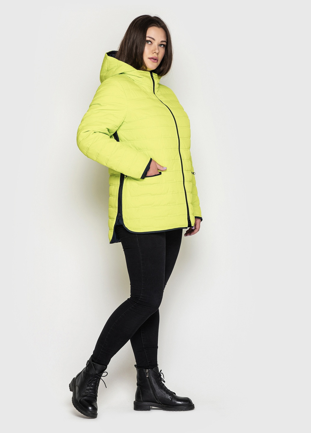 Кислотно-жовта демісезонна куртка Welltre