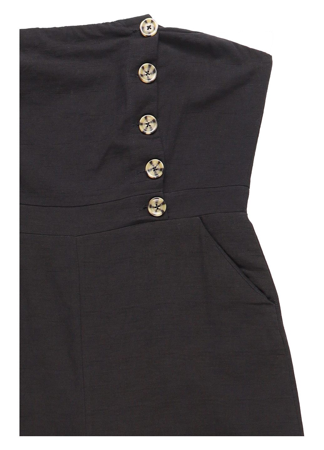 Комбінезон Honey Punch комбінезон-брюки однотонний чорний кежуал віскоза