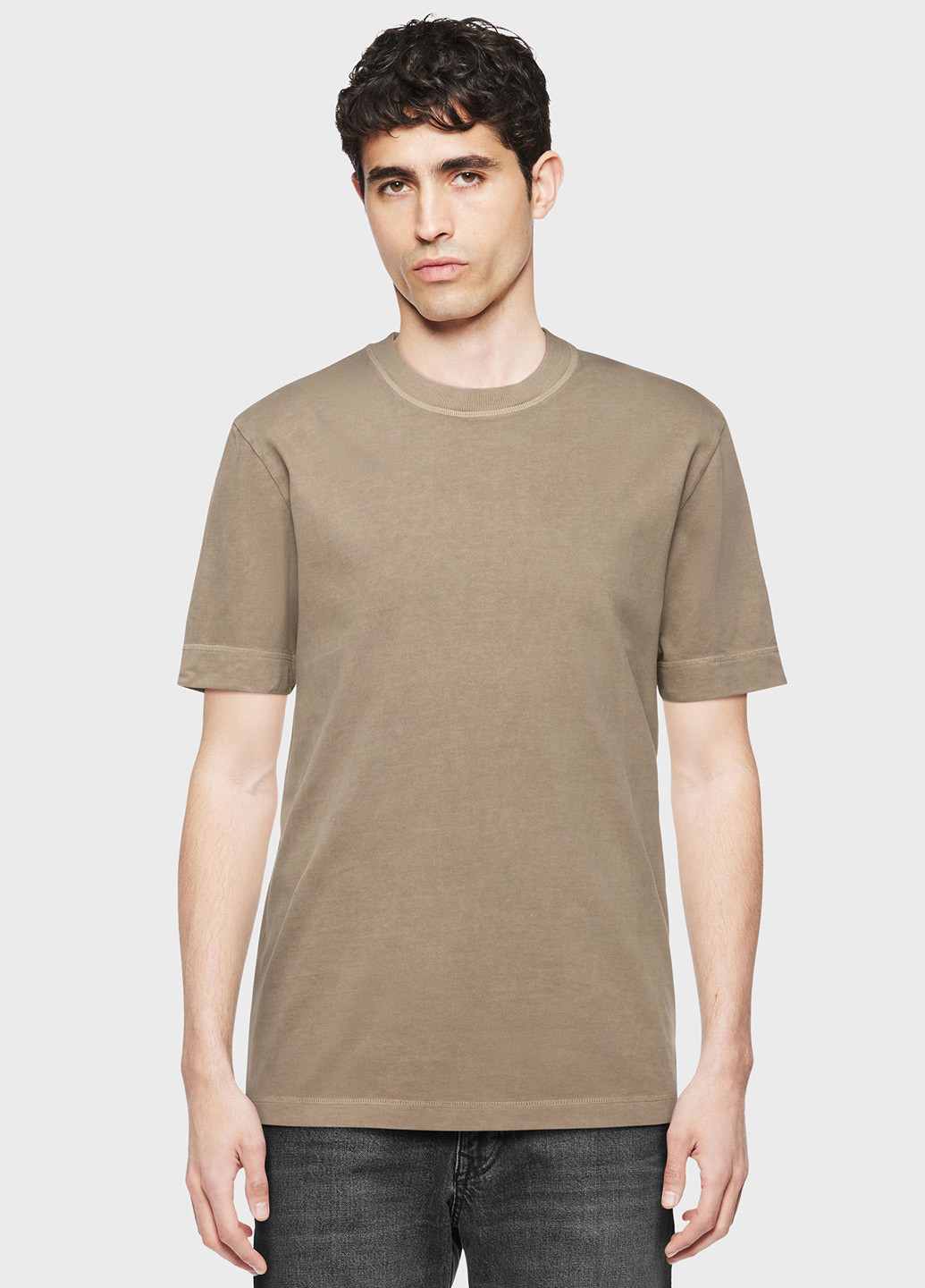 Коричневая футболка Drykorn