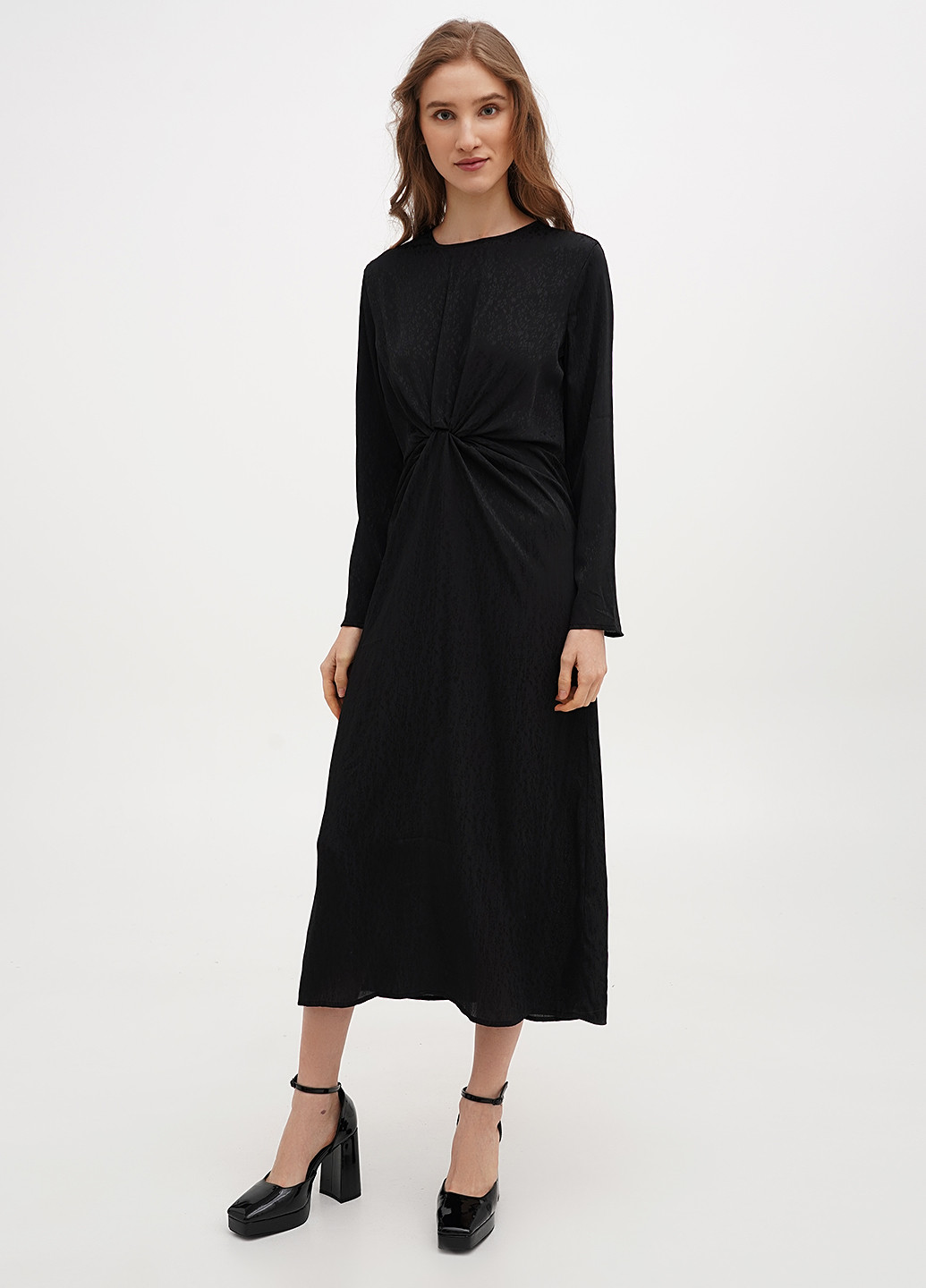 Чорна вечірня сукня H&M однотонна