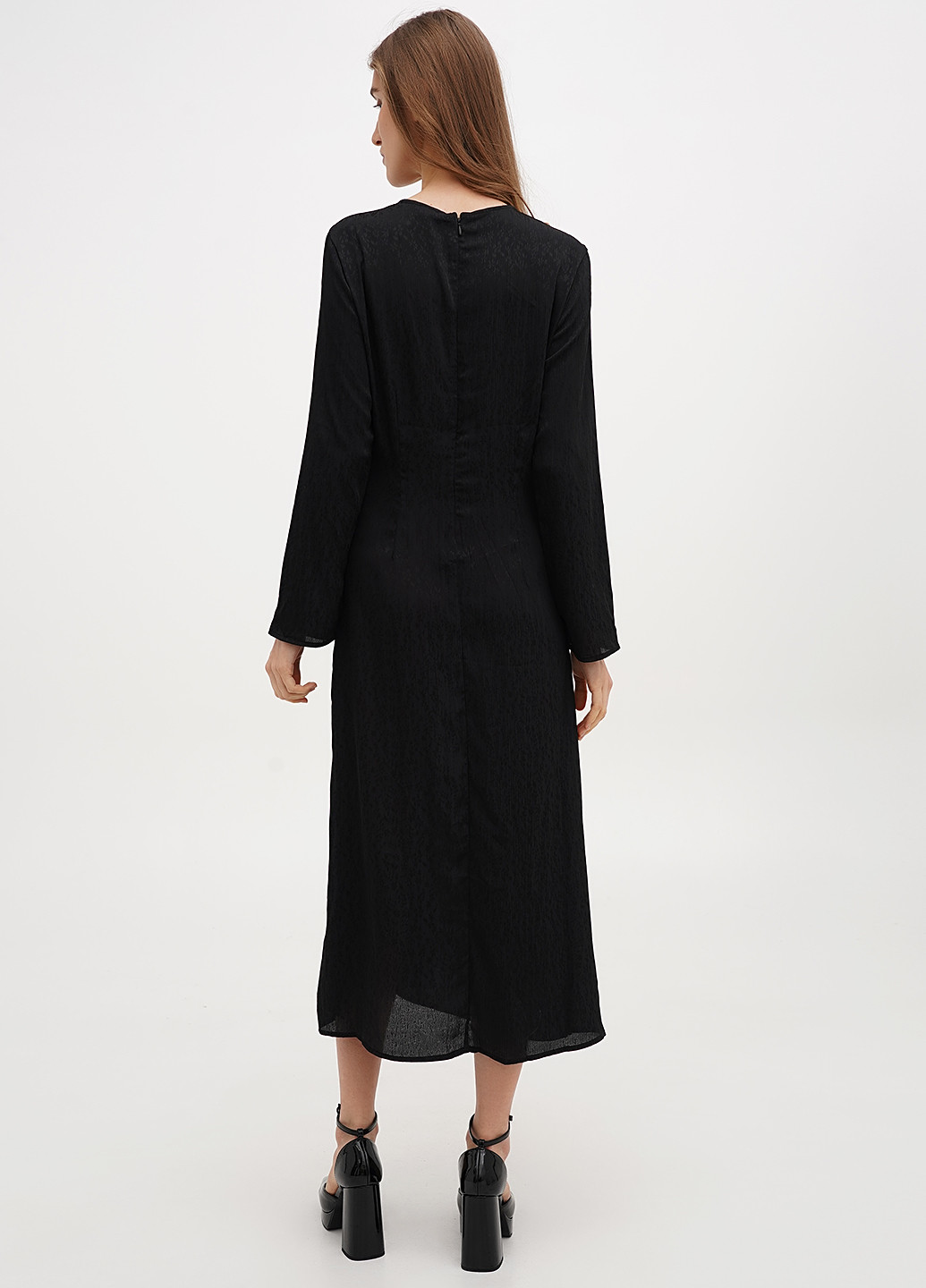 Чорна вечірня сукня H&M однотонна