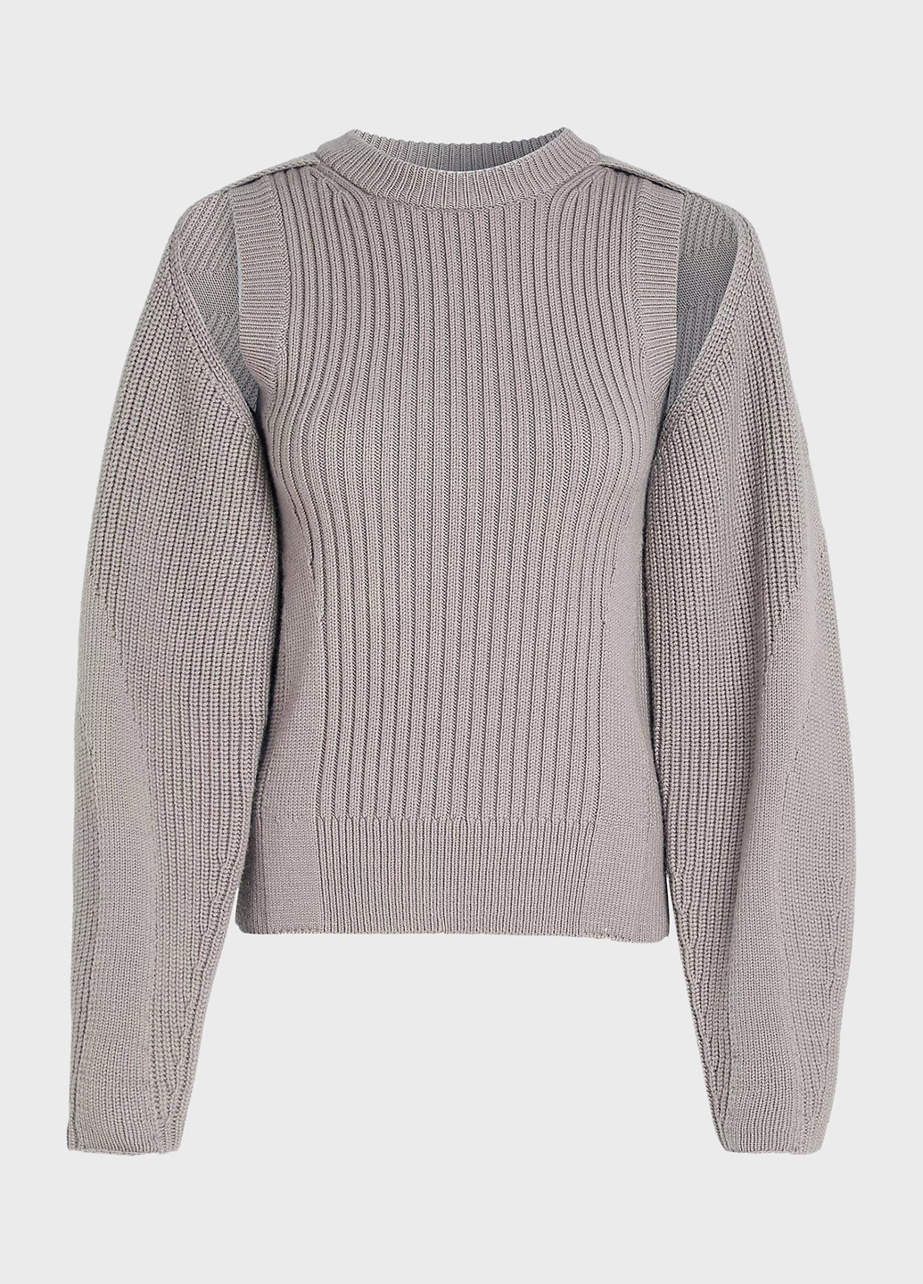 Серо-бежевый зимний свитер Calvin Klein