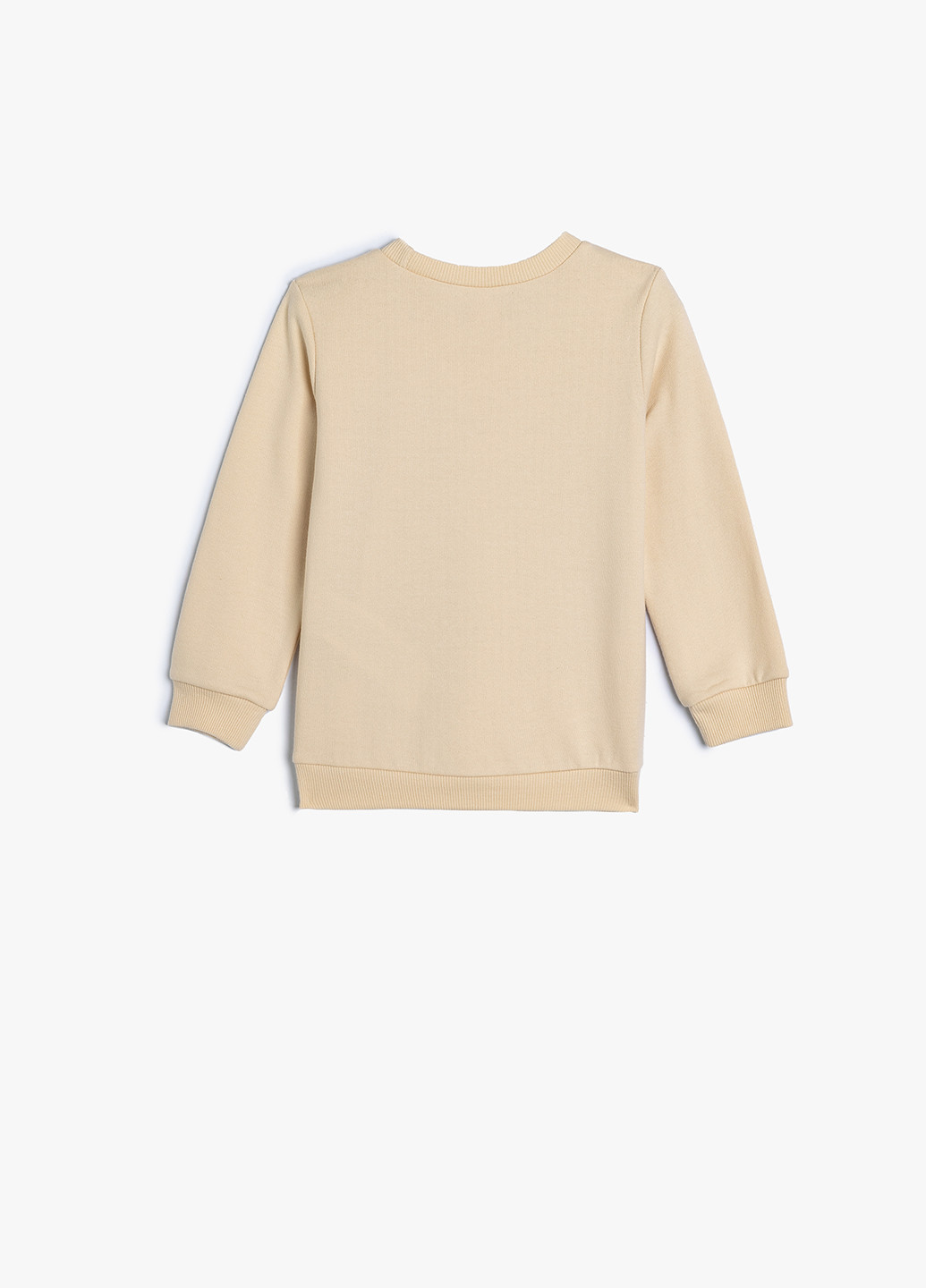 KOTON свитшот рисунок бежевый кэжуал хлопок