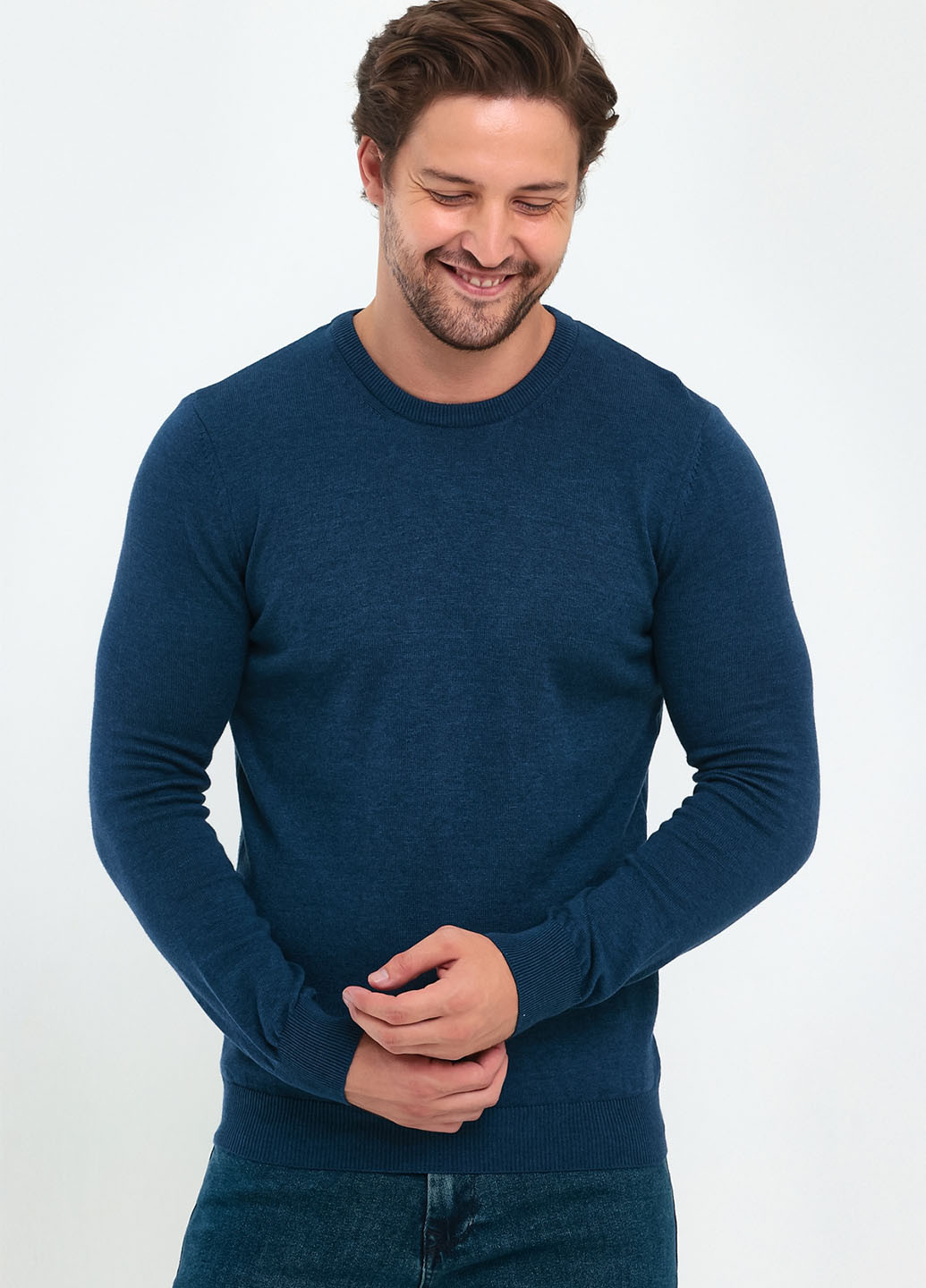 Синій демісезонний светр джемпер Trend Collection