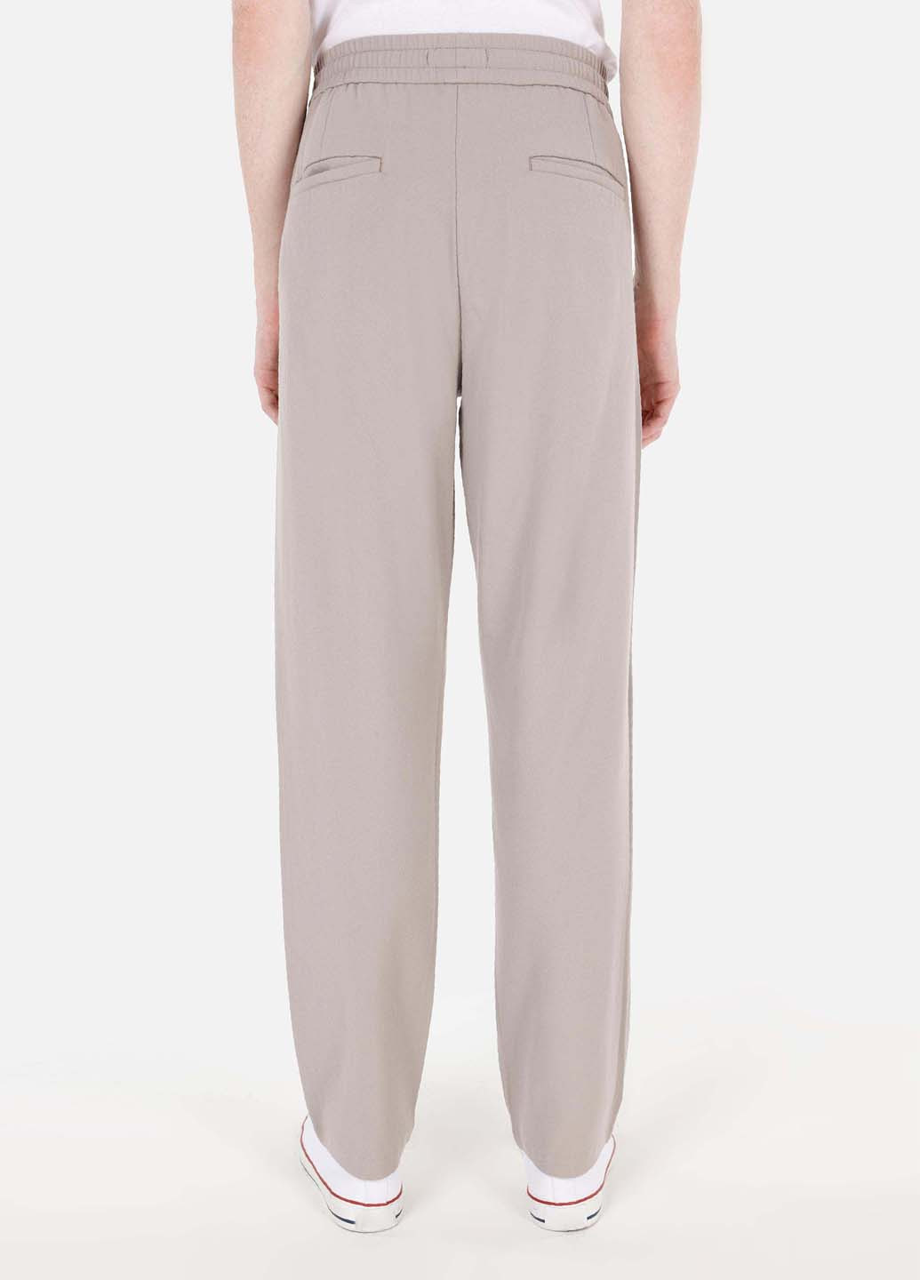 Серо-бежевые кэжуал демисезонные прямые брюки Colin's